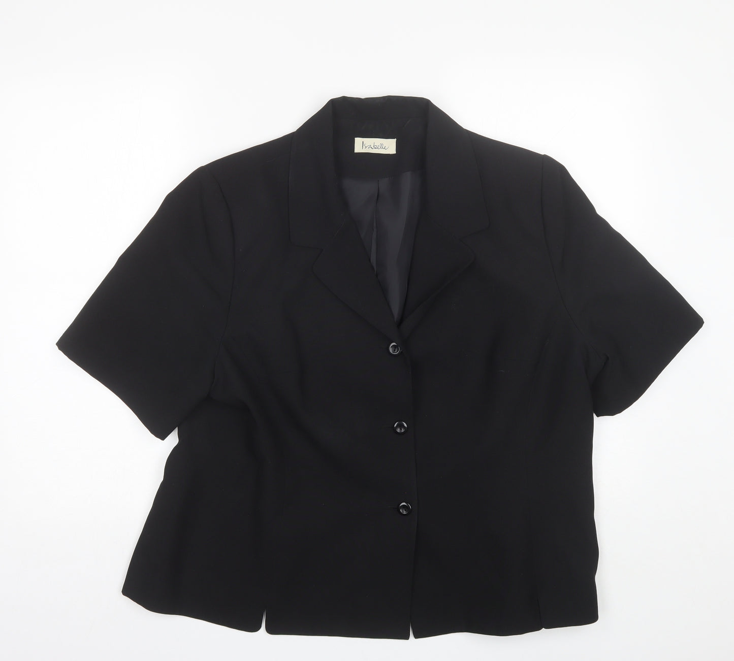 Isabelle Womens Black   Jacket  Size 20