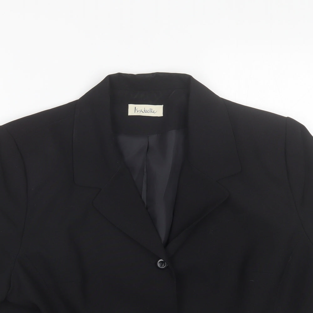 Isabelle Womens Black   Jacket  Size 20