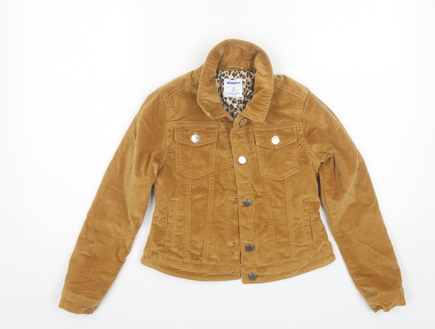 Mayoral Girls Brown   Jacket  Size 10 Years