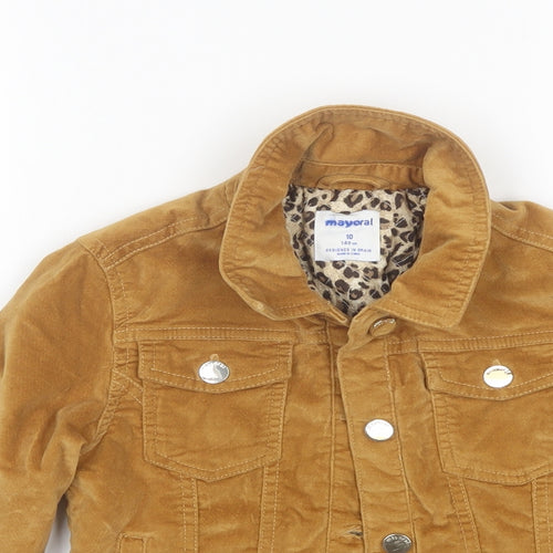 Mayoral Girls Brown   Jacket  Size 10 Years