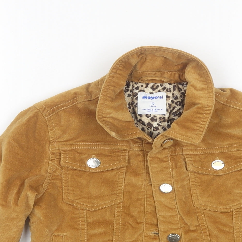 Mayoral Girls Brown   Jacket  Size 10 Years