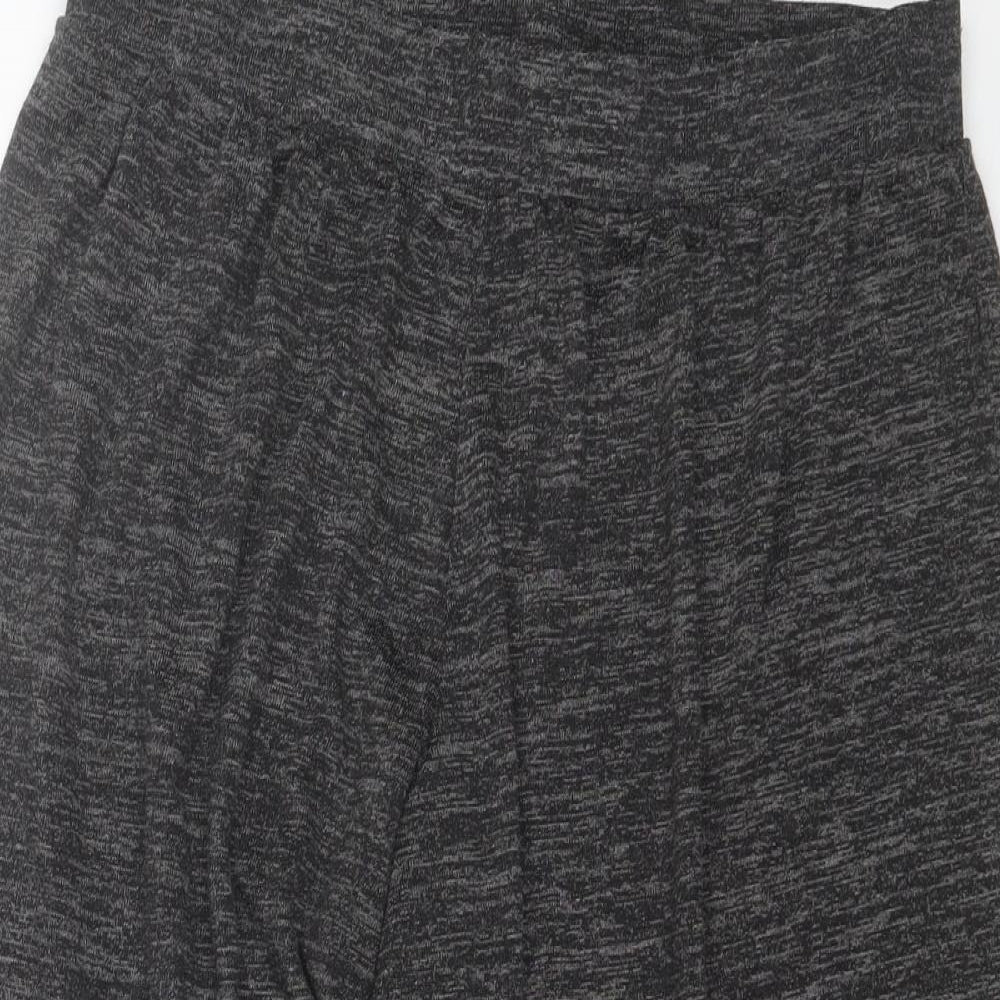 New Look Womens Grey  Polyester Cut-Off Shorts Size 14 L20 in Regular