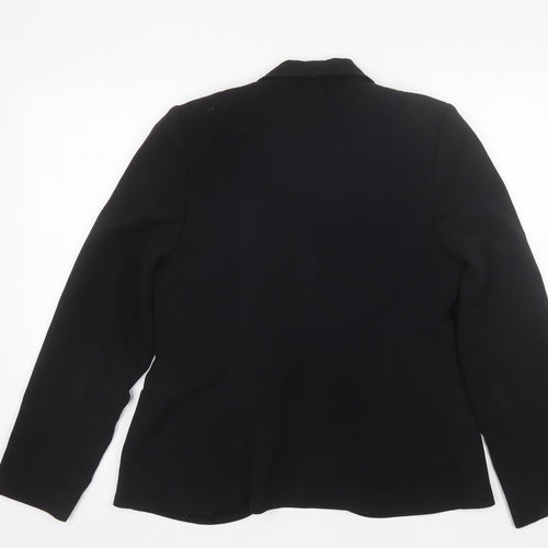 Bay Womens Black   Jacket Blazer Size 14