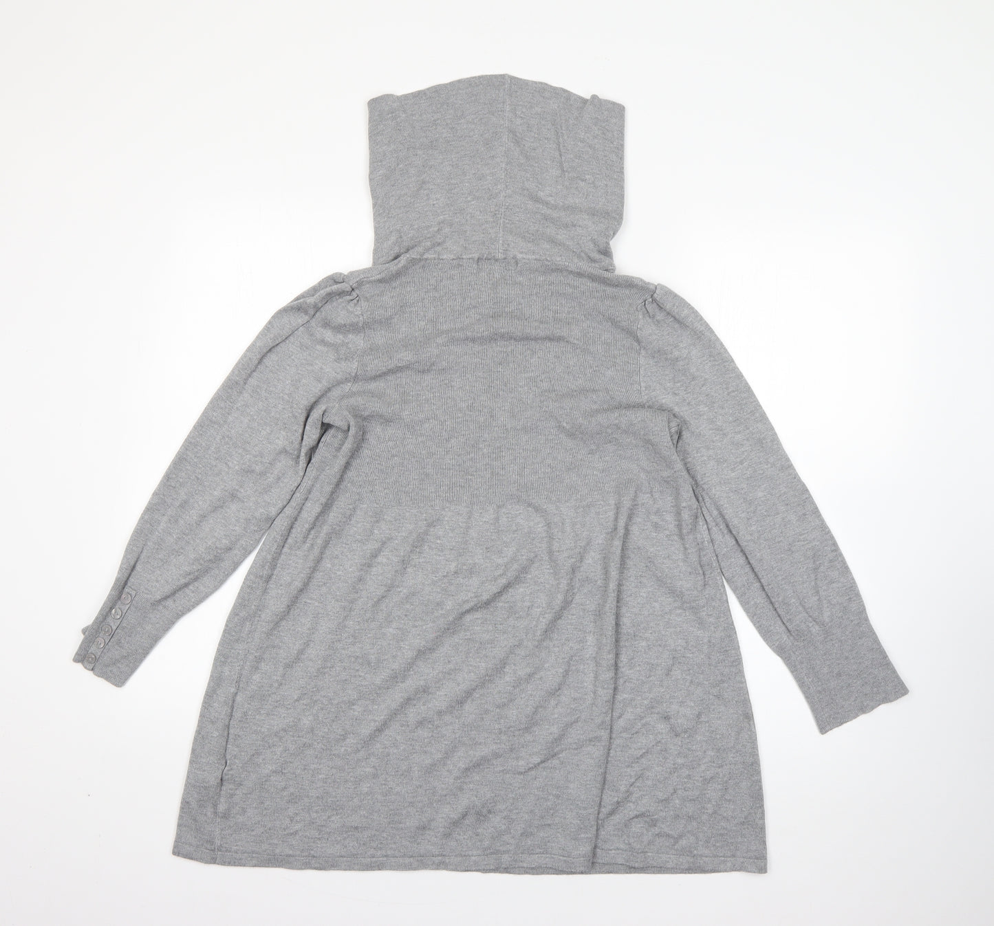 George Womens Grey Cowl Neck  Viscose Pullover Jumper Size 20