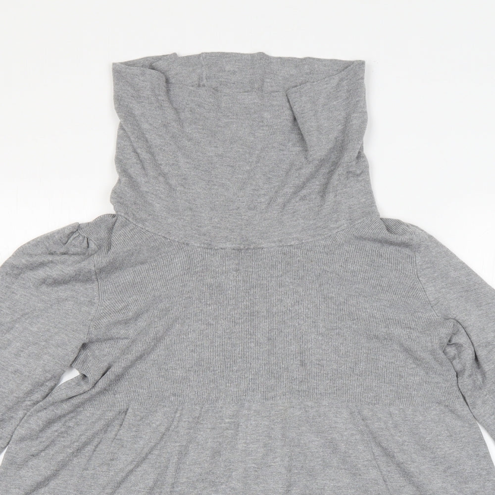 George Womens Grey Cowl Neck  Viscose Pullover Jumper Size 20