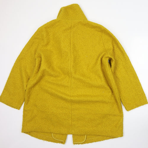 Nutmeg Womens Yellow   Jacket Coat Size 20  Button