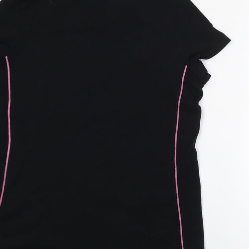 M&S Womens Black  Cotton  Pyjama Top Size 18