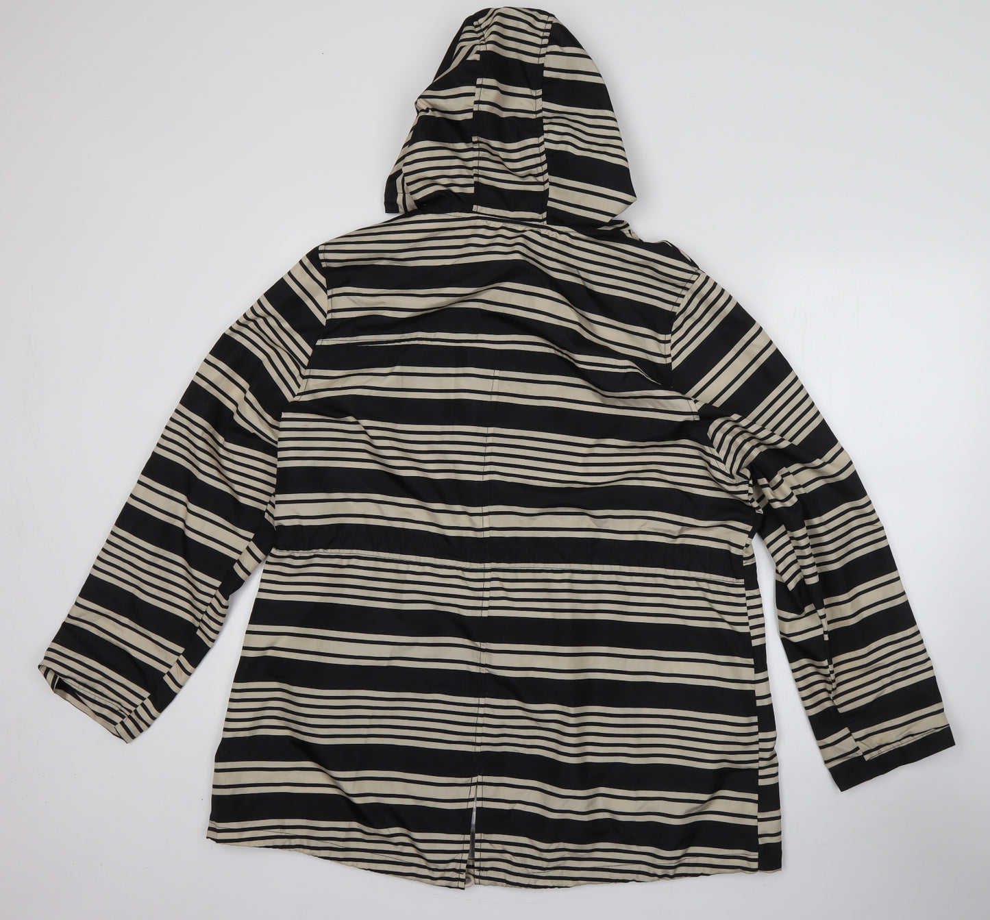 Primark Womens Beige Striped  Parka Coat Size L