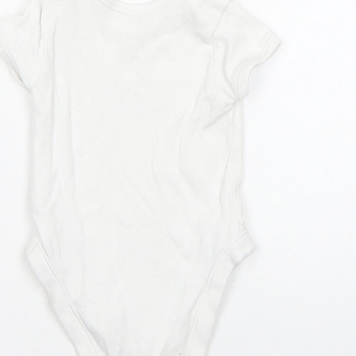 George Boys White  Cotton Romper One-Piece Size 0-3 Months