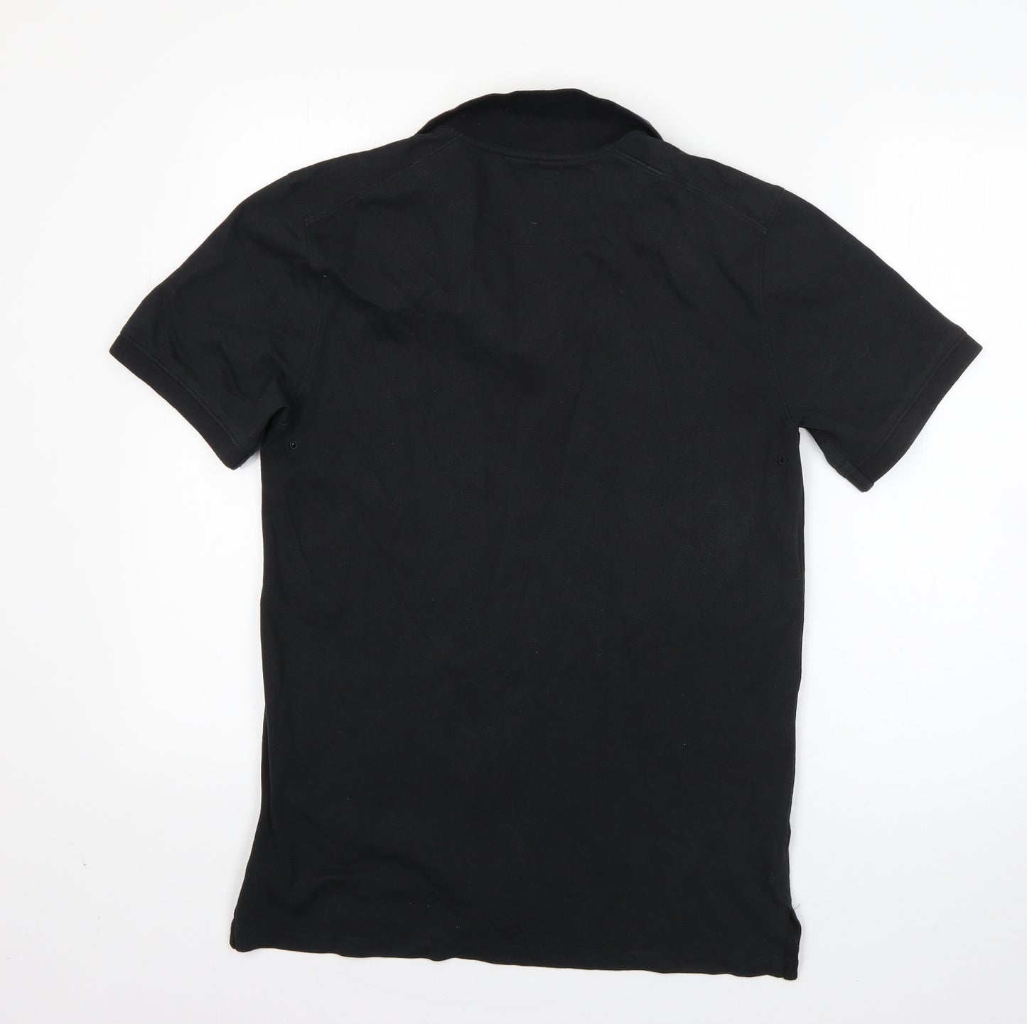 Nike Mens Black  Cotton  Polo Size S Collared