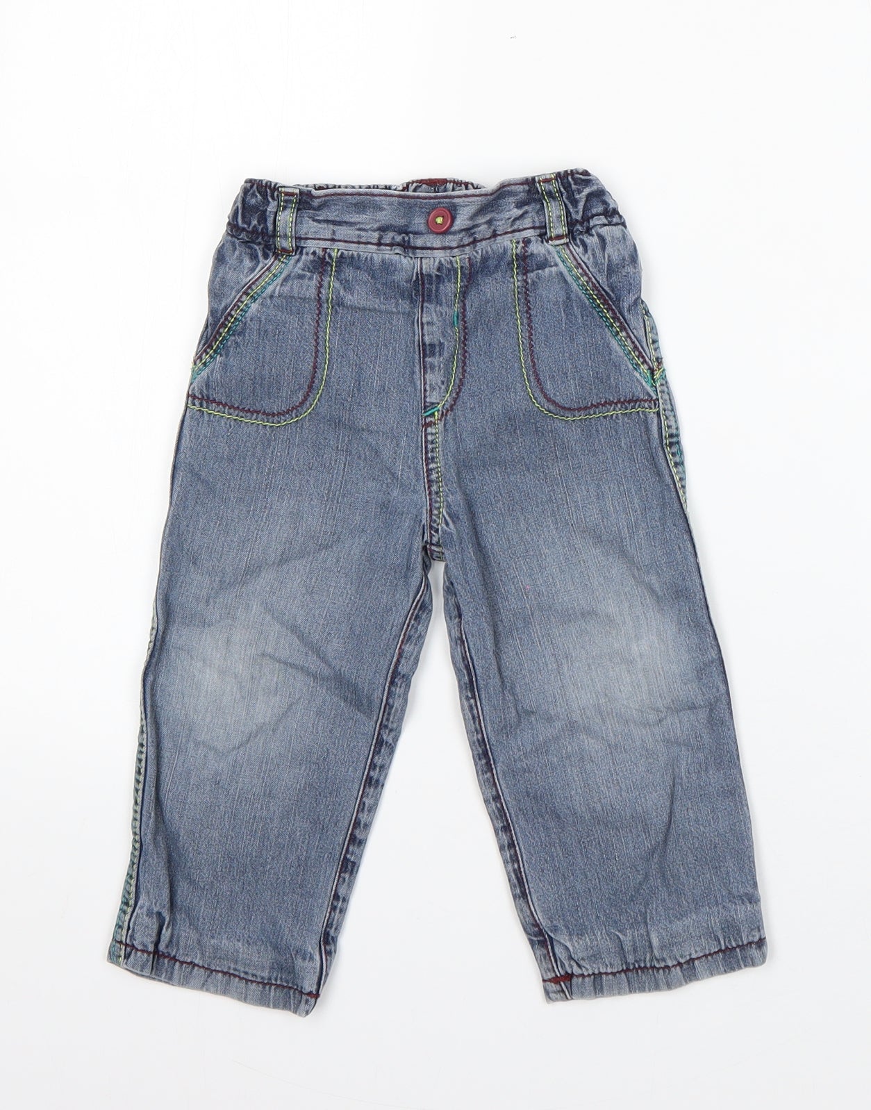 George Boys Blue  Cotton  Jeans Size 12-18 Months
