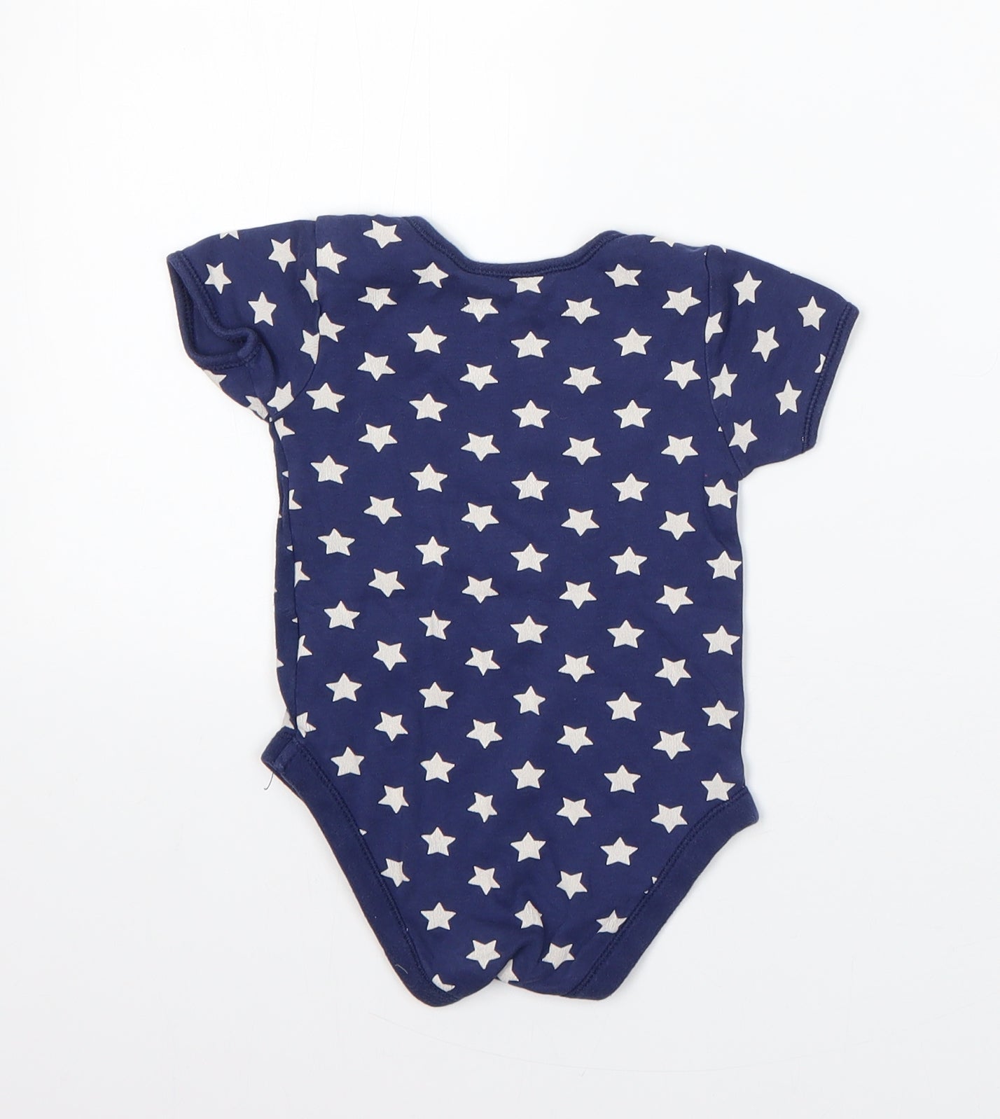 George Boys Blue Polka Dot Cotton Romper One-Piece Size 12-18 Months