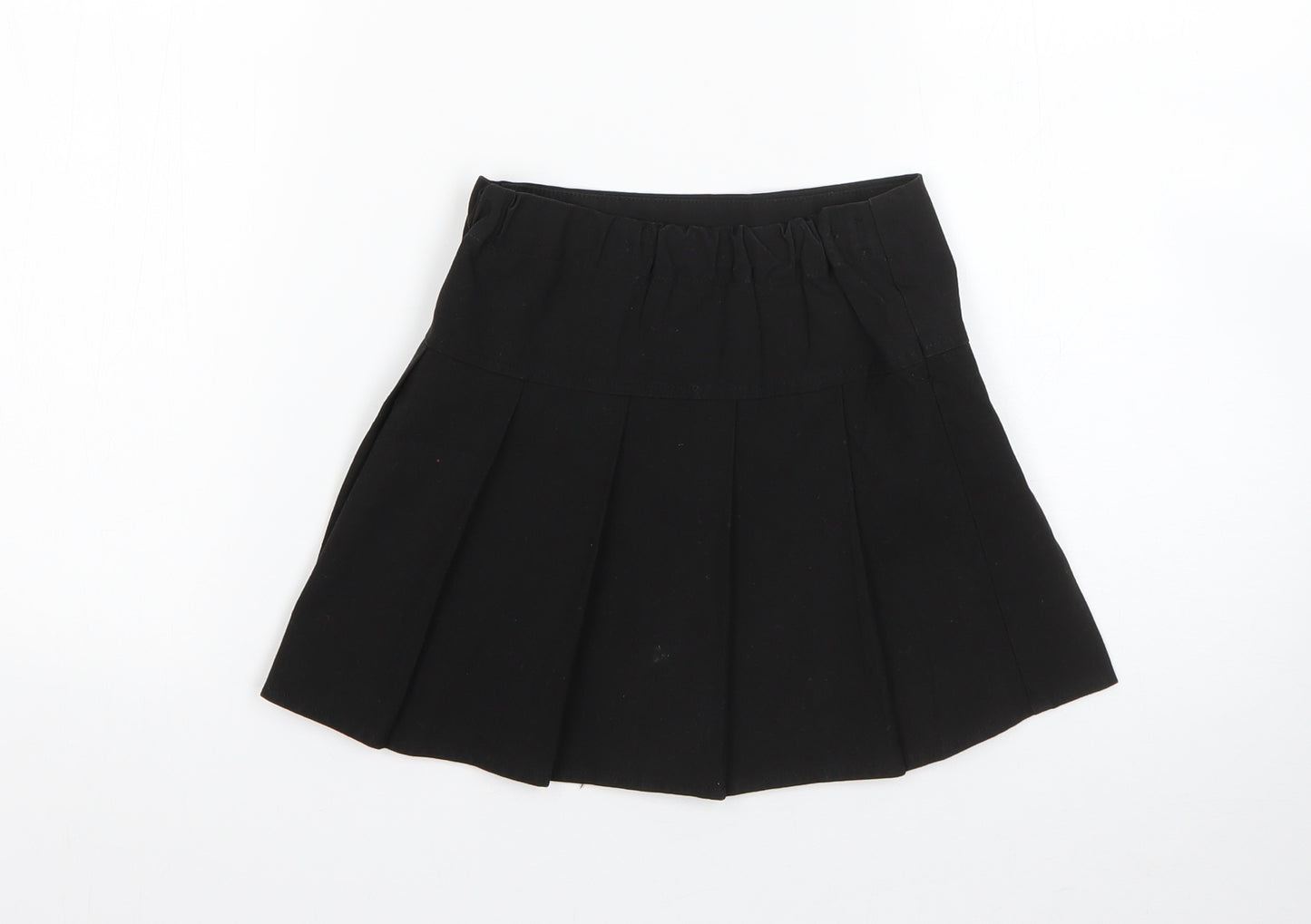 M&S Girls Black  Polyester Skater Skirt Size 2-3 Years  Regular