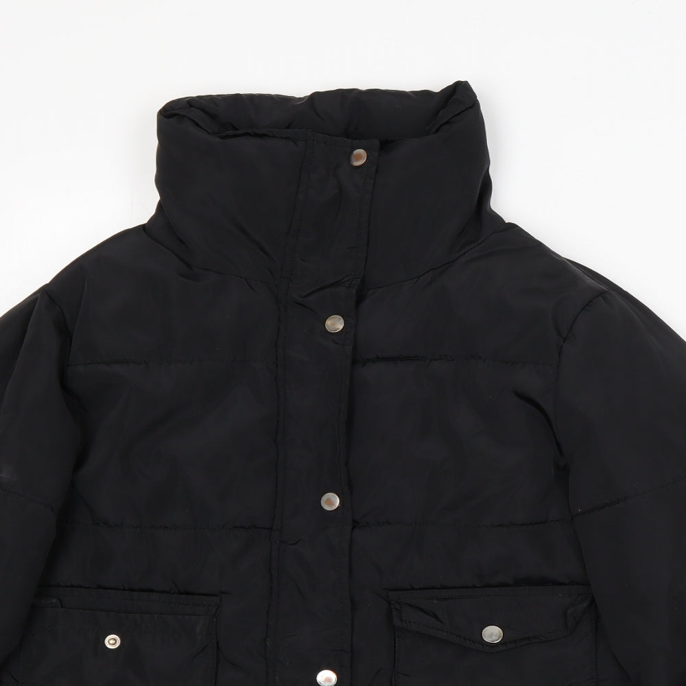 New Look Girls Black   Puffer Jacket Coat Size 14-15 Years