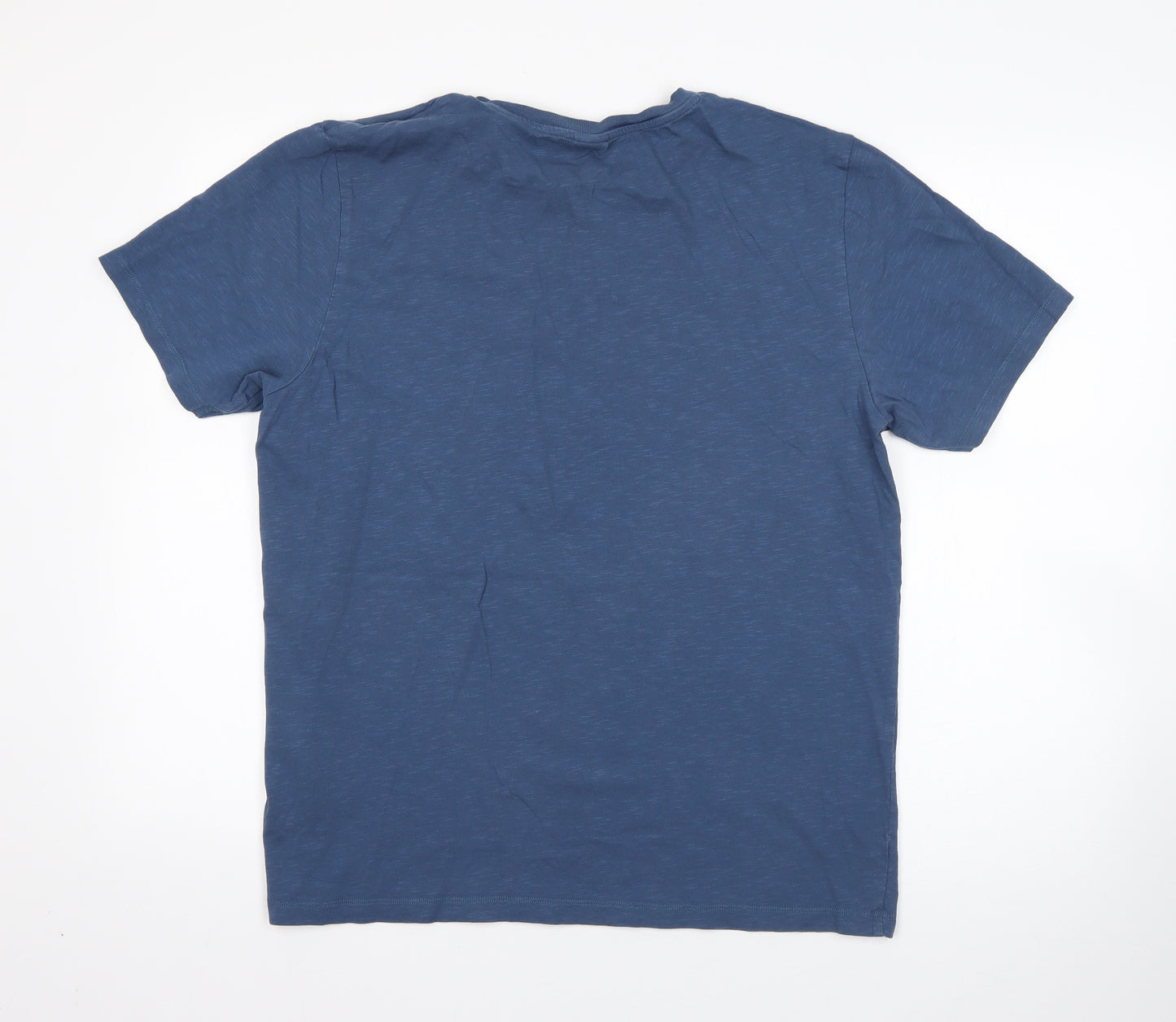 NEXT Mens Blue  Cotton  T-Shirt Size L Round Neck  - marvel