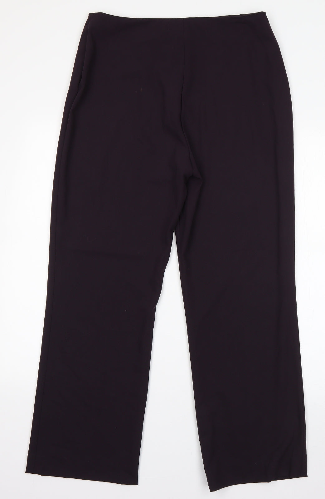 GEORGES RECH Womens Purple  Wool Dress Pants Trousers Size 14 L26 in Regular