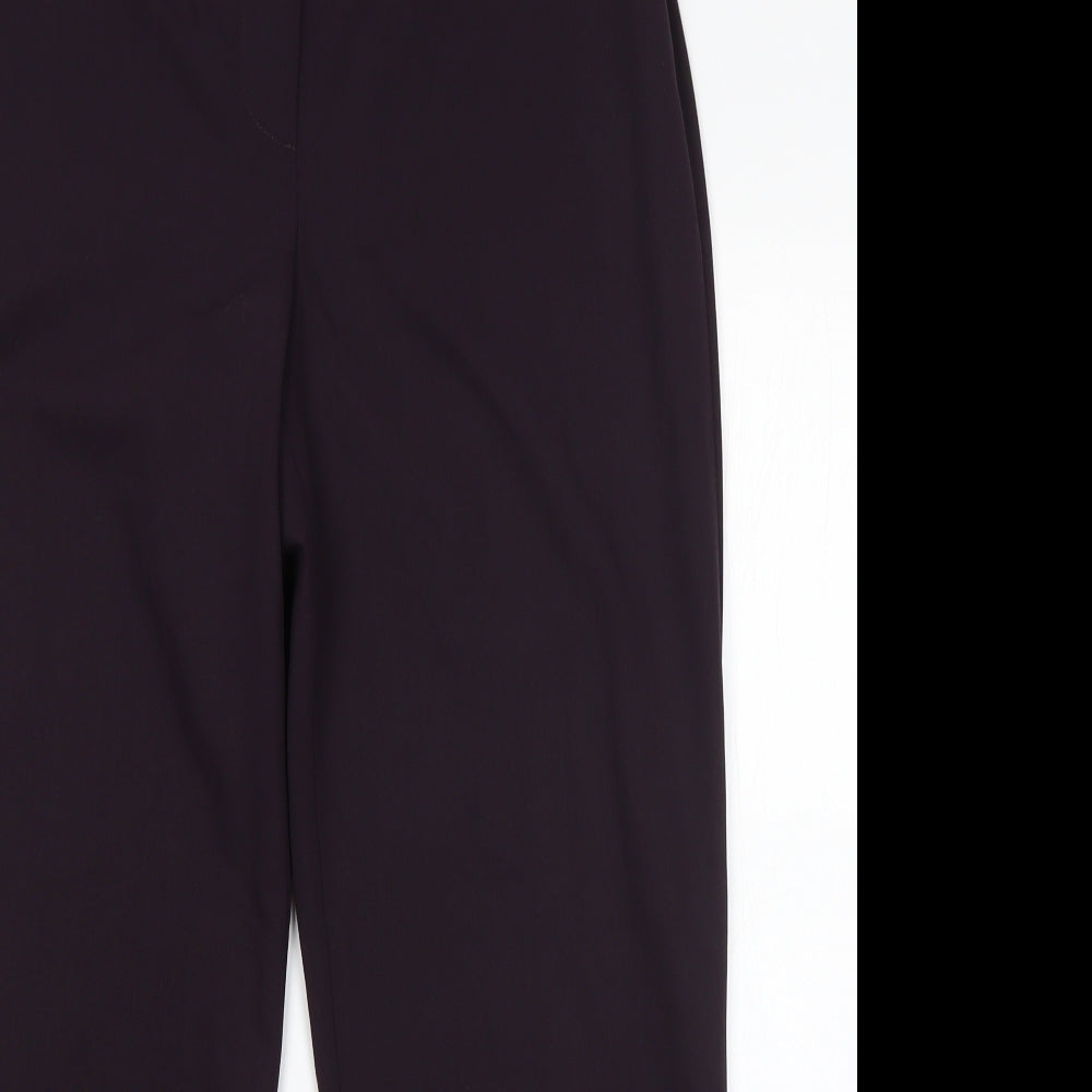 GEORGES RECH Womens Purple  Wool Dress Pants Trousers Size 14 L26 in Regular