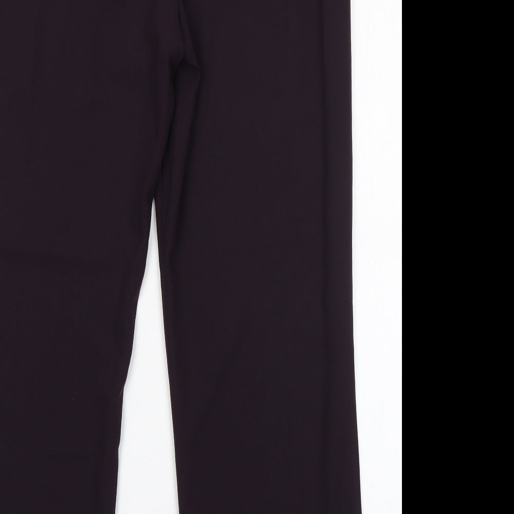 GEORGES RECH Womens Purple  Wool Dress Pants Trousers Size 14 L26 in Regular