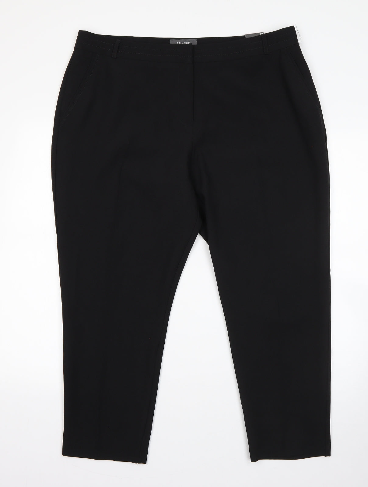 Primark Womens Black  Polyester Dress Pants Trousers Size 18 L24 in Regular