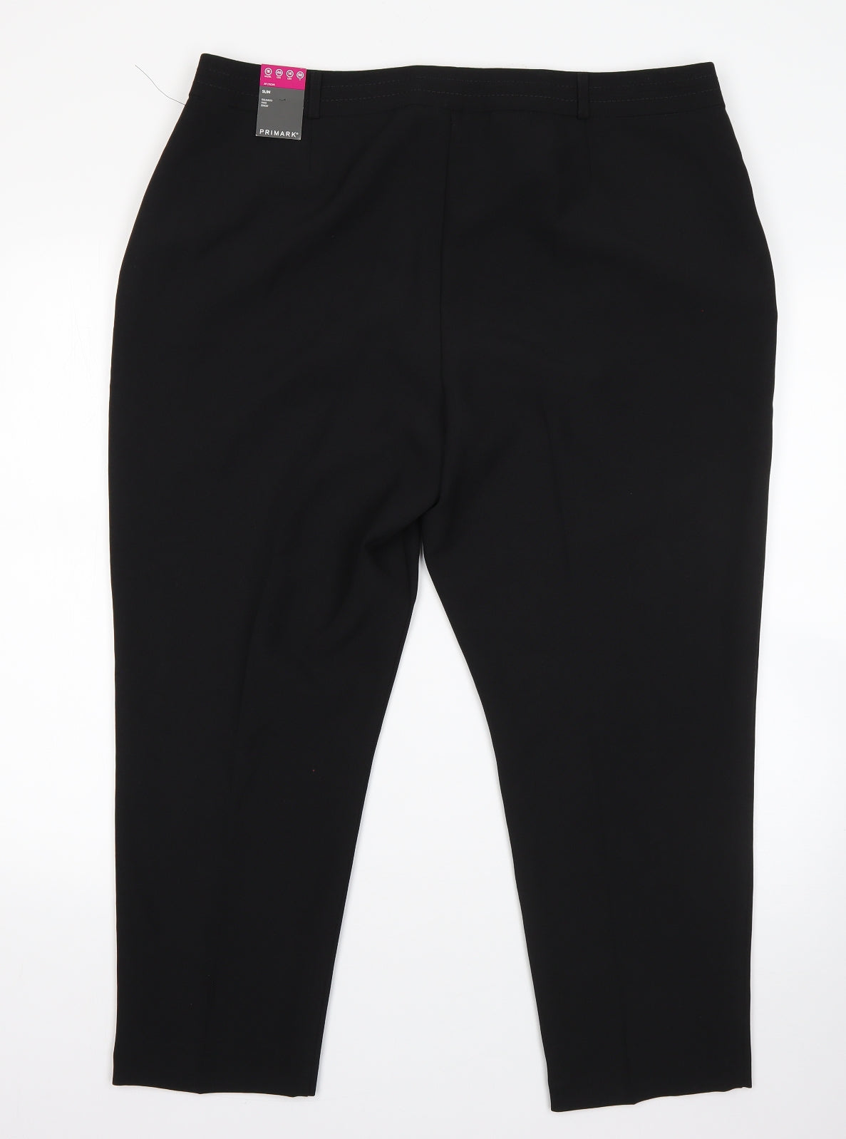 Primark Womens Black  Polyester Dress Pants Trousers Size 18 L24 in Regular