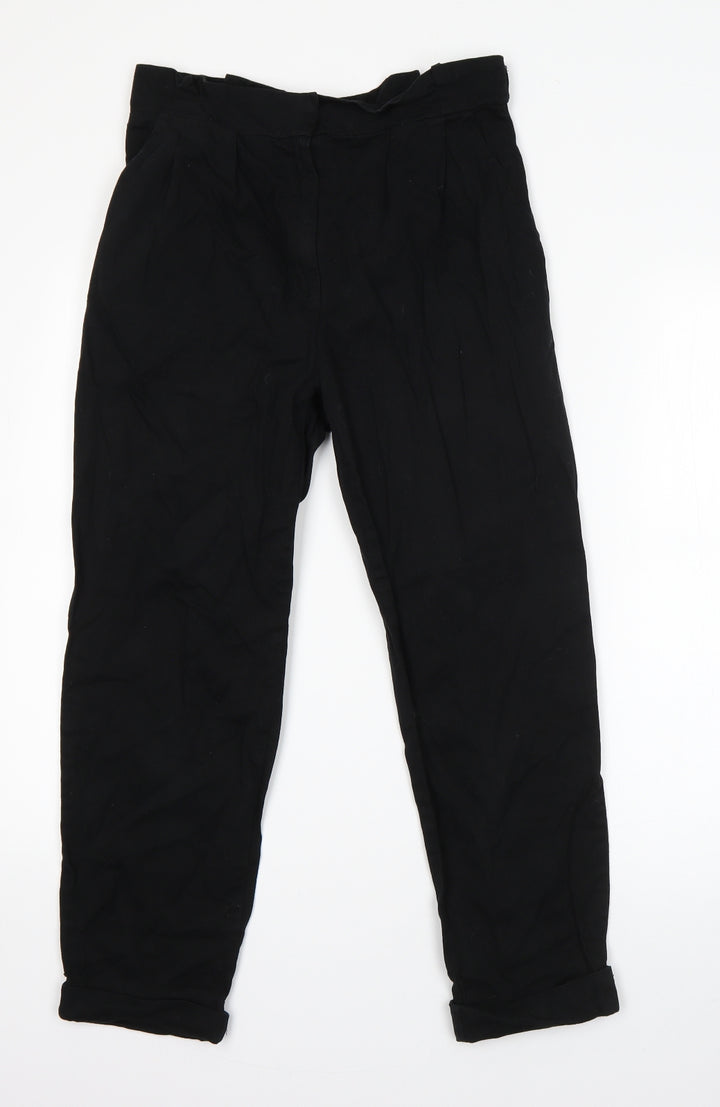 Sparkle & Fade Womens Black  Cotton Dress Pants Trousers Size S L23 in Regular