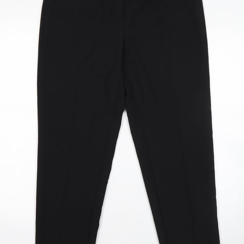 George Womens Black  Polyester Dress Pants Trousers Size 12 L24 in Regular