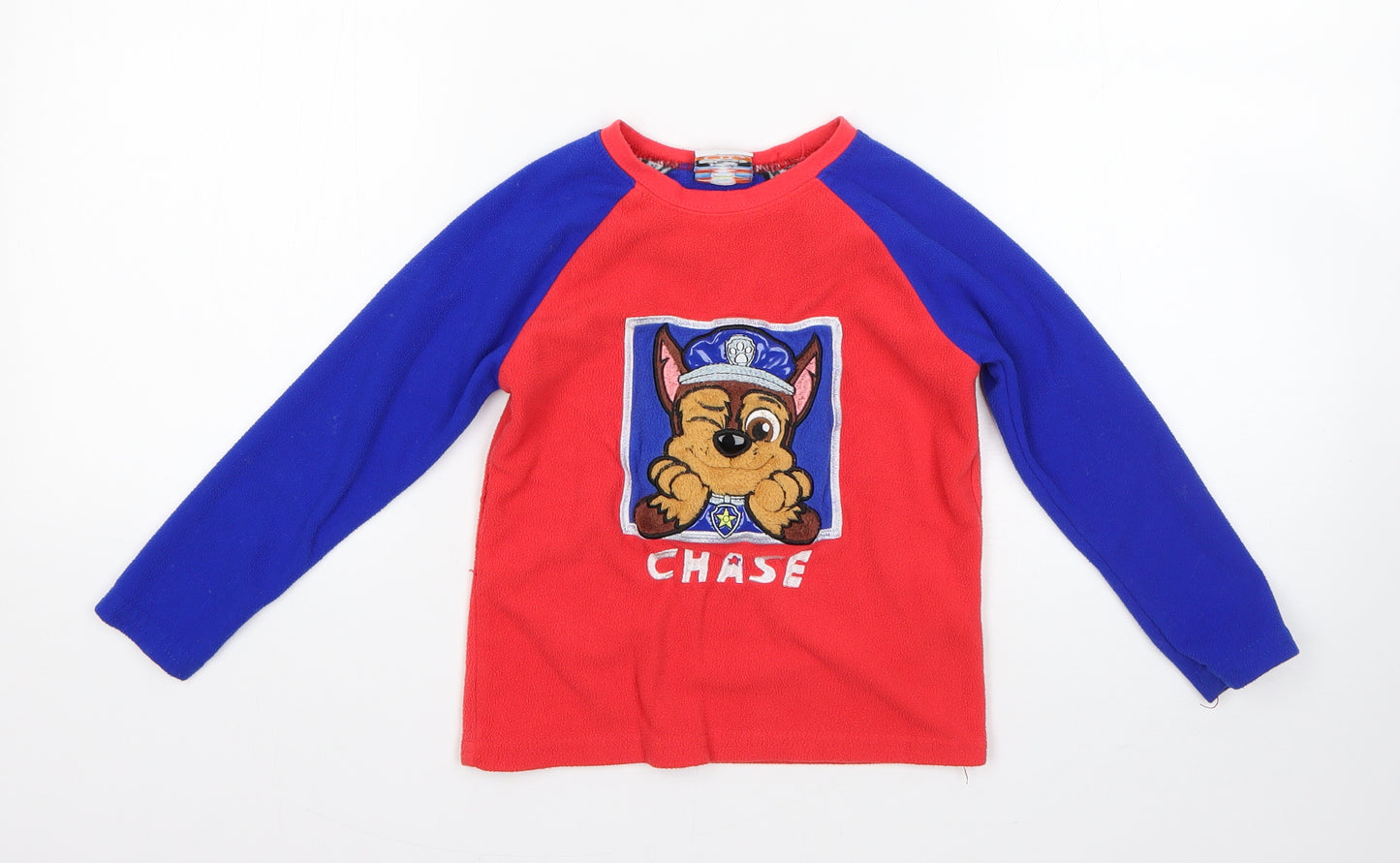 Primark Boys Red Round Neck  Polyester Pullover Jumper Size 3-4 Years   - Paw Patrol