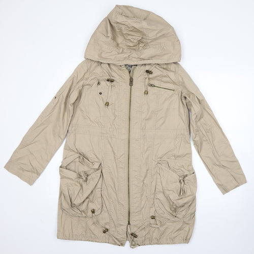 New Look Womens Beige   Overcoat Coat Size 8