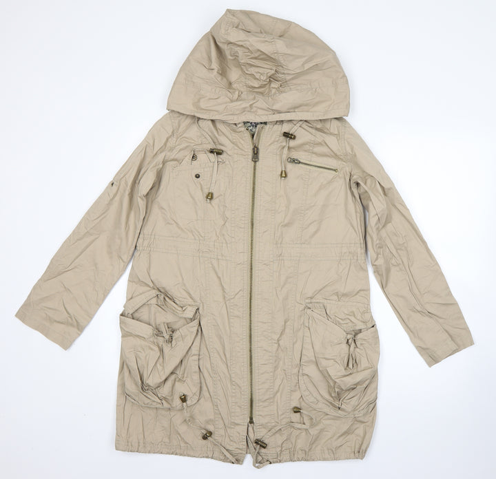 New Look Womens Beige Overcoat Coat Size 8