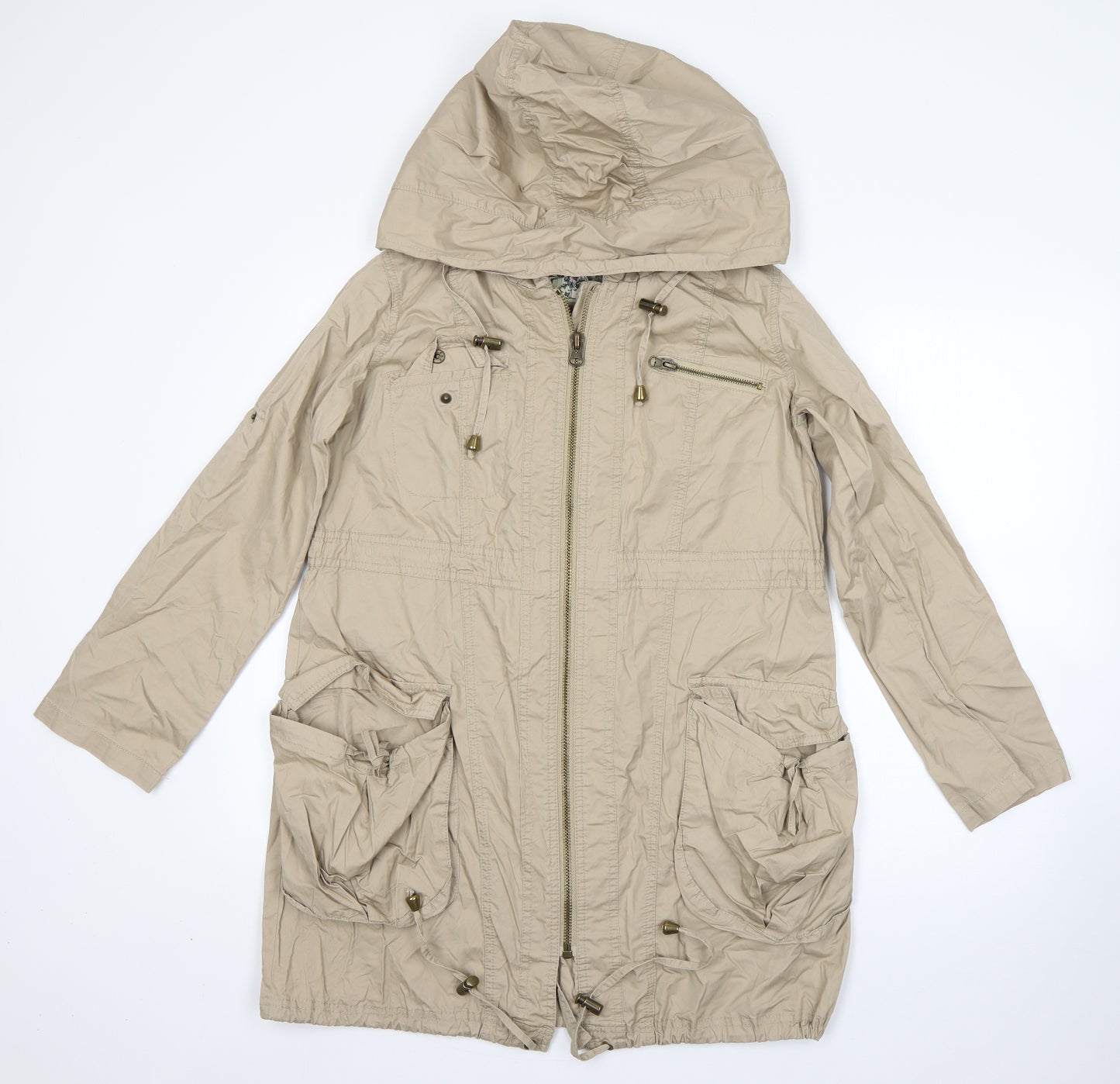 New Look Womens Beige   Overcoat Coat Size 8