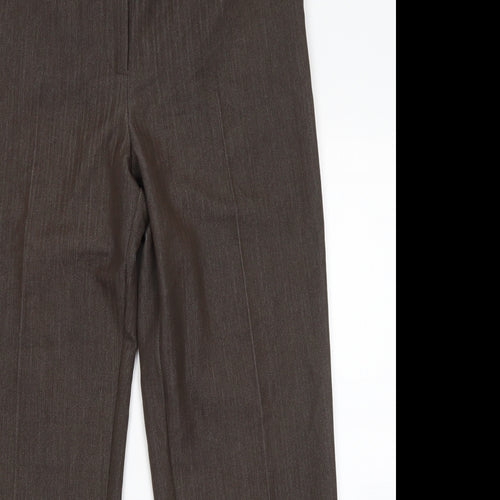 Annabell Womens Brown  Viscose Dress Pants Trousers Size 12 L27 in Regular