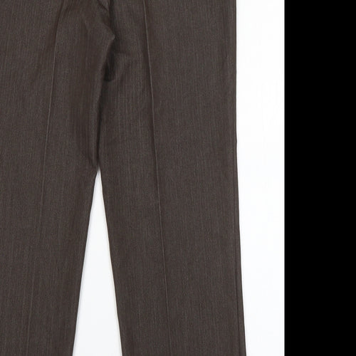 Annabell Womens Brown  Viscose Dress Pants Trousers Size 12 L27 in Regular