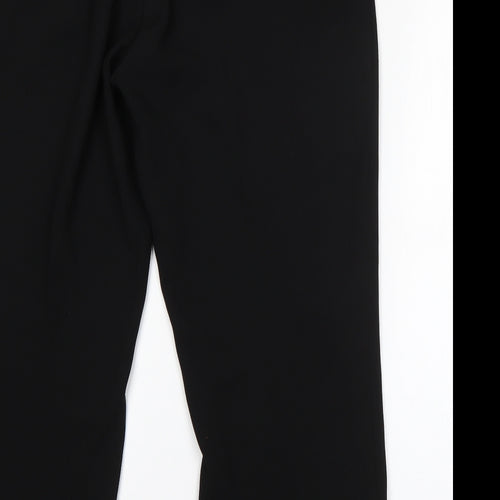 AMARANTO Womens Black  Polyester Dress Pants Trousers Size 10 L26 in Regular