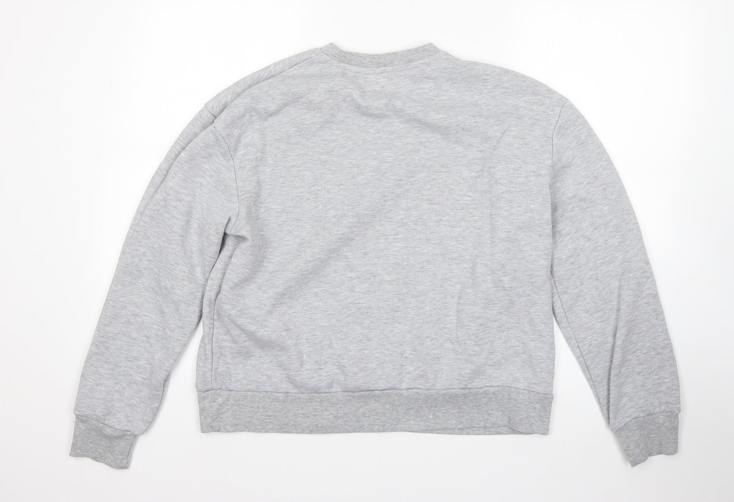 Primark Womens Grey  Cotton Pullover Sweatshirt Size S