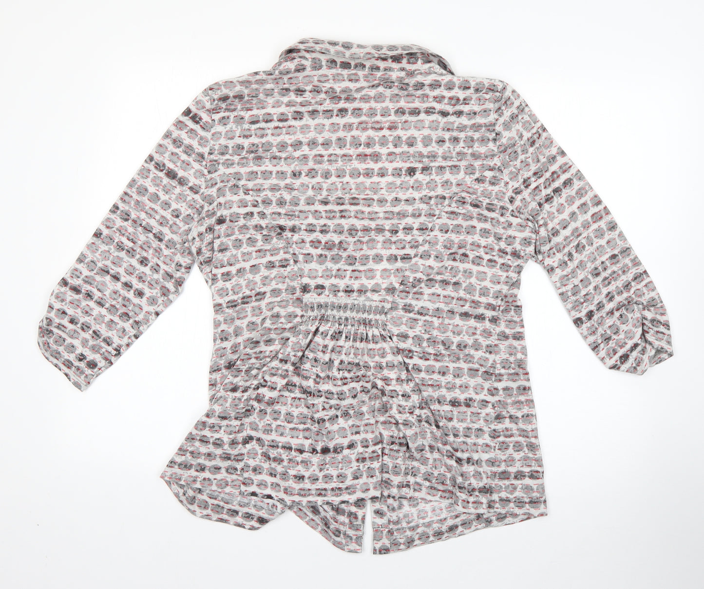 M&S Womens Grey Polka Dot Cotton  Nightshirt Size 14