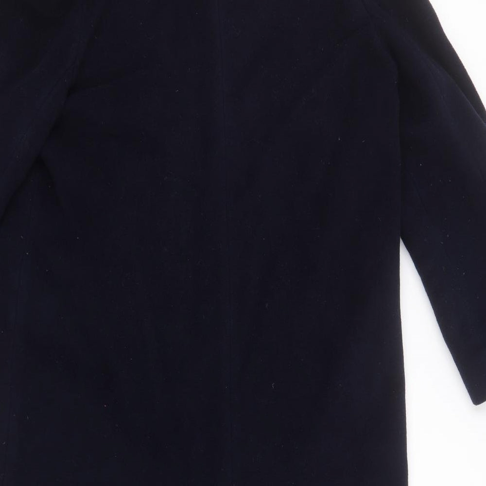 Preworn Womens Blue   Overcoat Coat Size 14