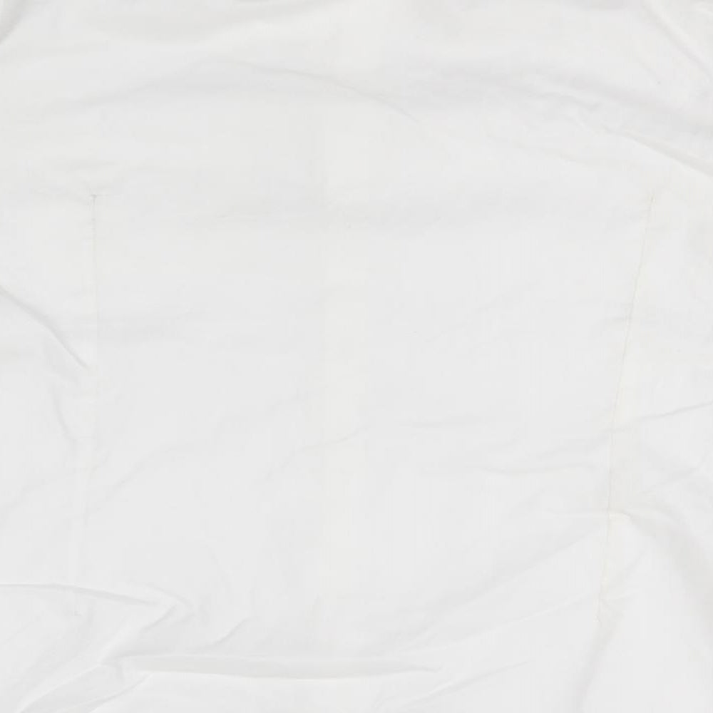 Embassy Mens White    Button-Up  Collared