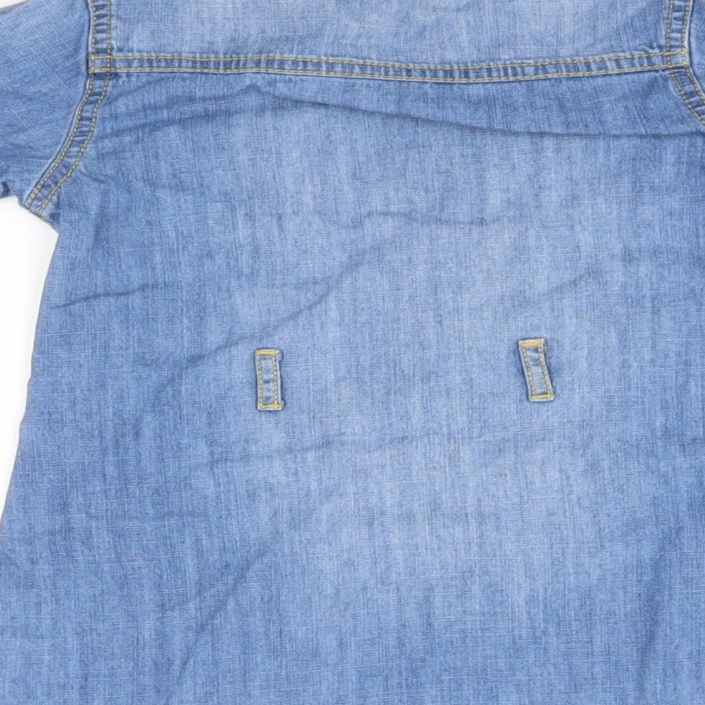 NEXT Girls Blue  Cotton A-Line  Size 2-3 Years  Collared