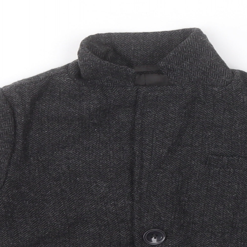 Rebel Baby Grey   Overcoat Jacket Size 18-24 Months
