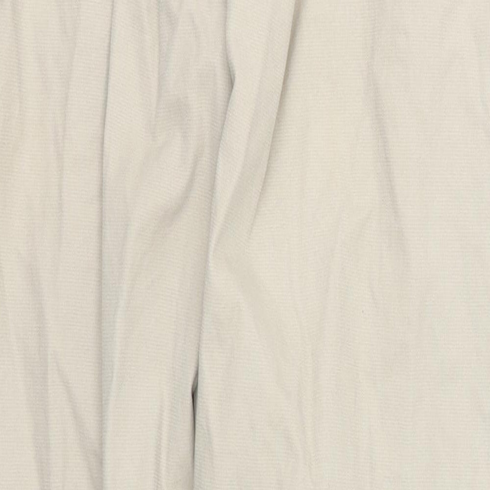 NEXT Womens Beige  Cotton Chino Trousers Size 14 L29 in Regular