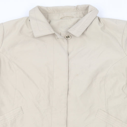 BM Womens Beige   Overcoat Coat Size XL