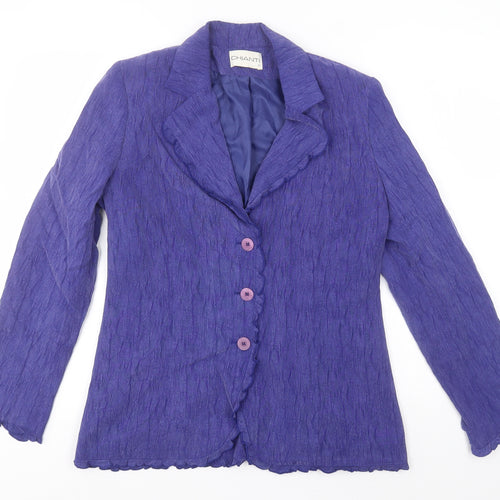 Chianti Womens Blue   Jacket  Size 12
