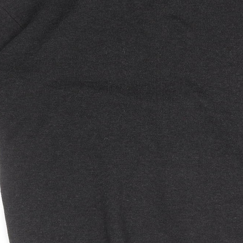 Foglie Rosse Womens Grey Crew Neck  Acrylic Full Zip Jumper Size 2XL