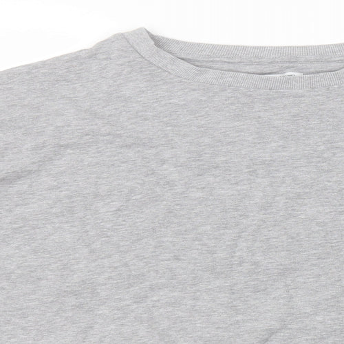 Capsual Womens Grey Round Neck  Cotton Pullover Jumper Size 18