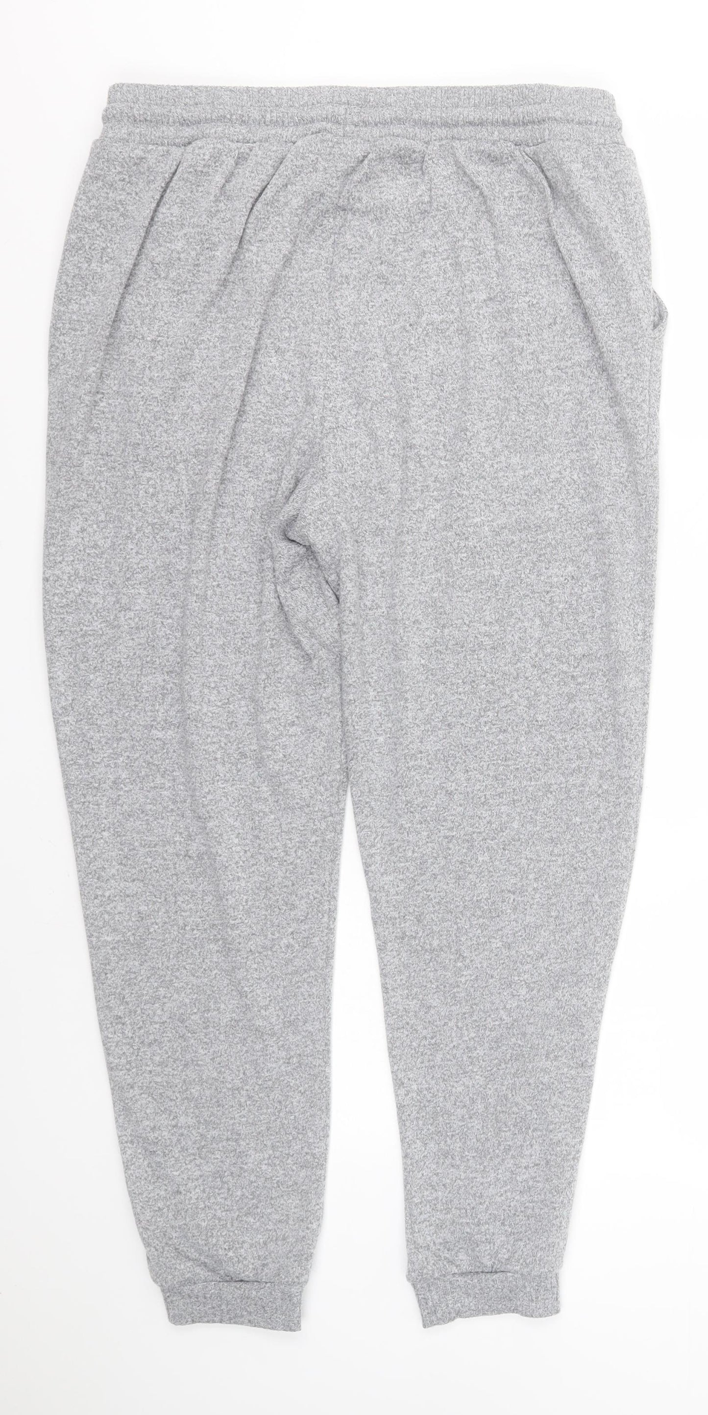 Marks and Spencer Womens Grey  Polyester Sweatpants Trousers Size 16 L27 in Regular