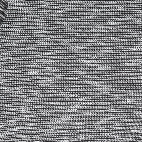H&M Womens Grey Round Neck Striped Polyester Pullover Jumper Size M