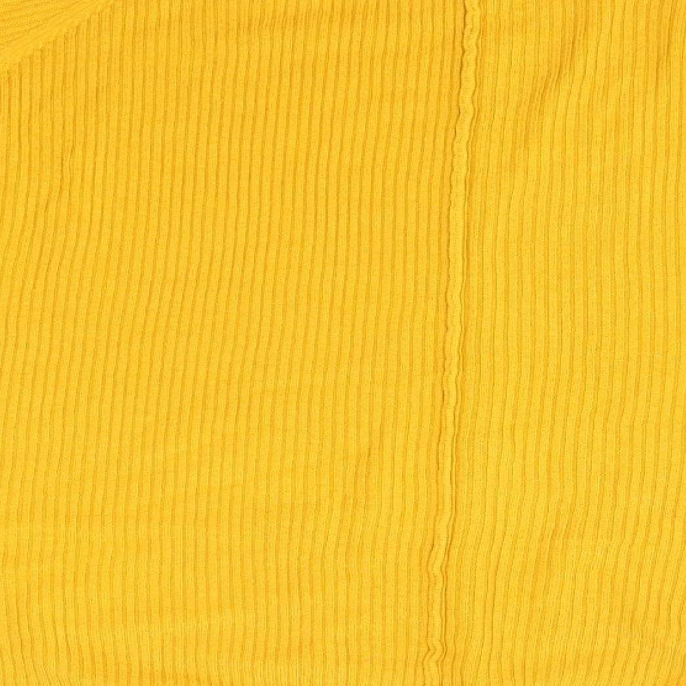 Capsule Womens Yellow Round Neck   Pullover Jumper Size 20