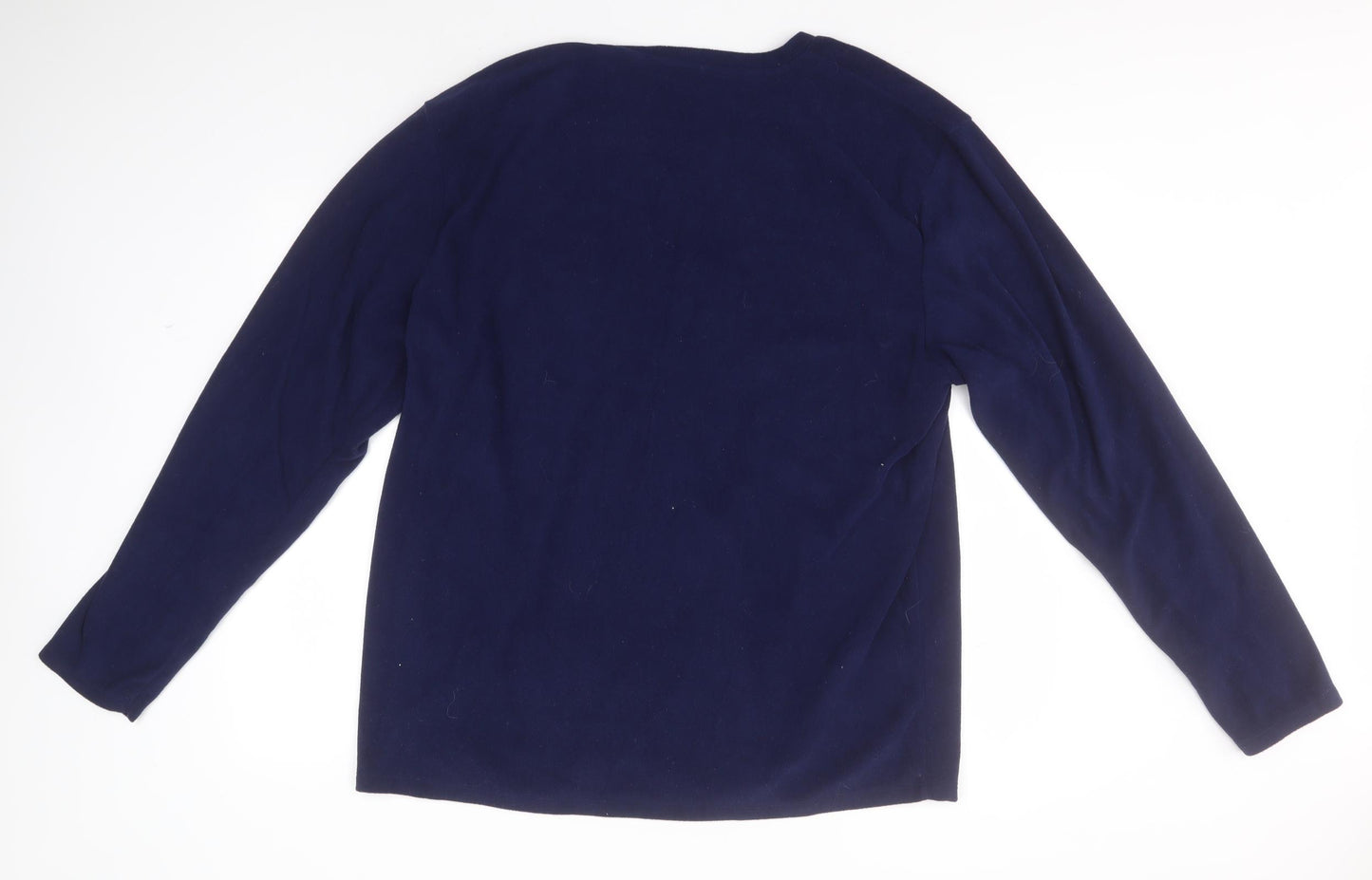 PEP&Co Womens Blue Solid Polyester Top Pyjama Top Size 2XL   - Bearly Awake