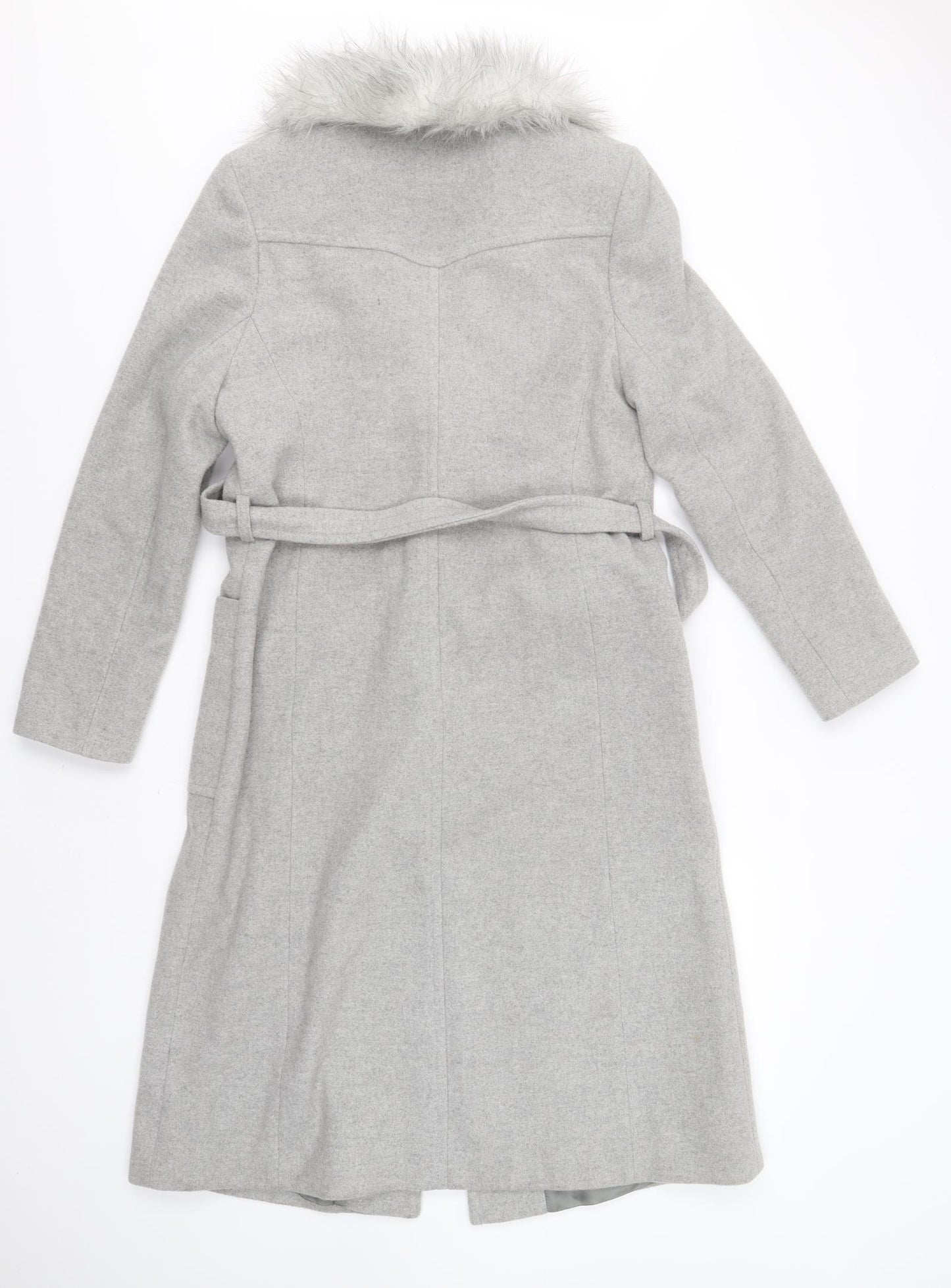 Bay Womens Grey   Overcoat Coat Size 14