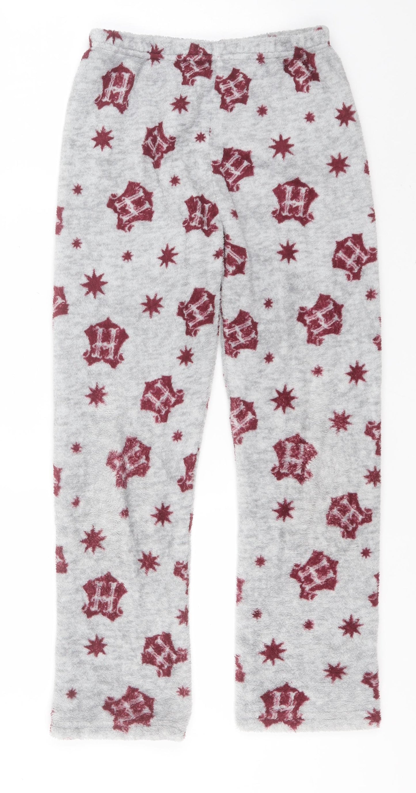 Harry Potter Boys Grey Geometric Polyester  Pyjama Set Size 10-11 Years   - Hogwarts